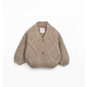 NEW PLAY UP boys knitted cardigan in brown